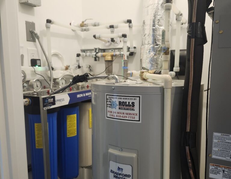 Plumbing system installed by Rolls Mechanical