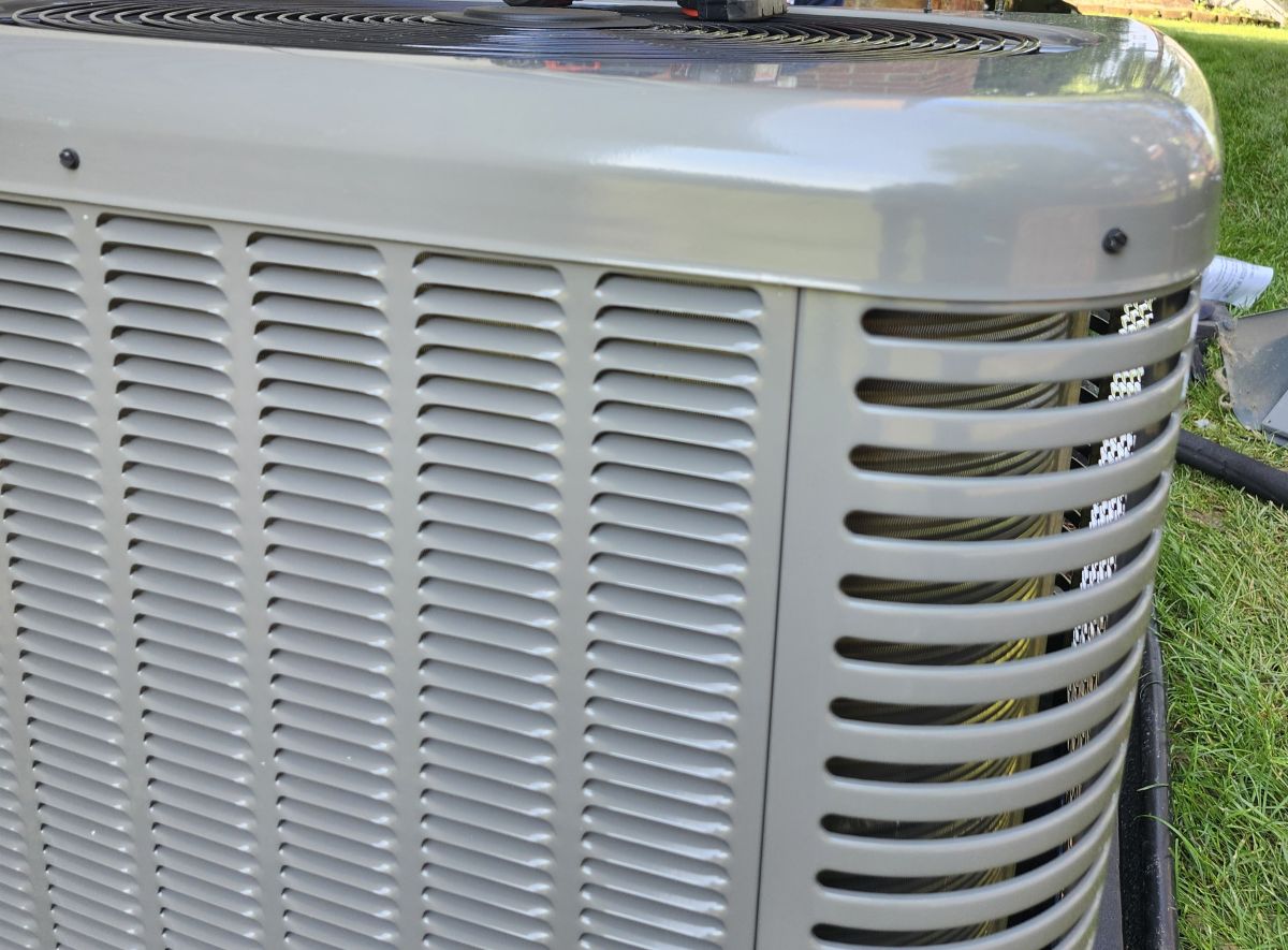 Close-up of HVAC system