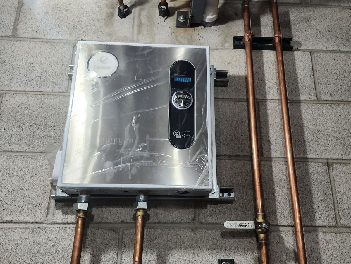 close-up of HVAC system