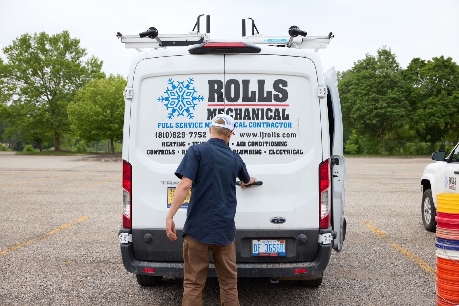 Rolls Mechanical van and team member