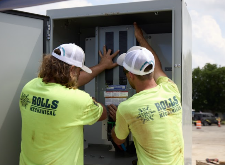 Rolls Mechanical team members working together