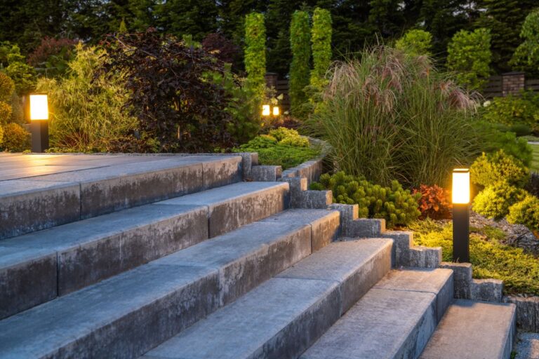 outdoor lighting stairs light