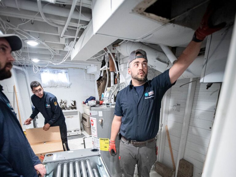 plumbing ann arbor Rolls Mechanical instailling new unit