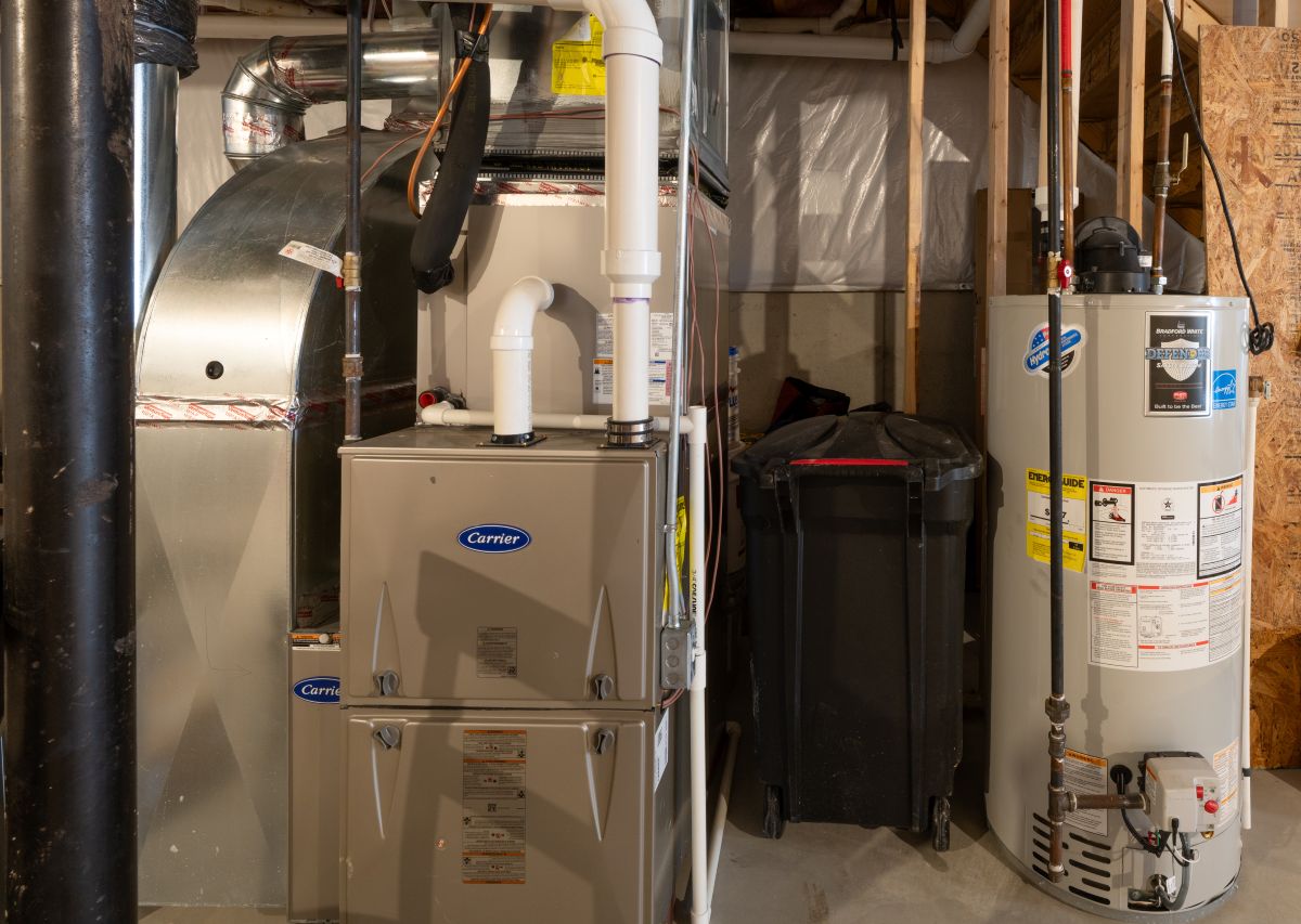 plumbing lansing water tanks in basement