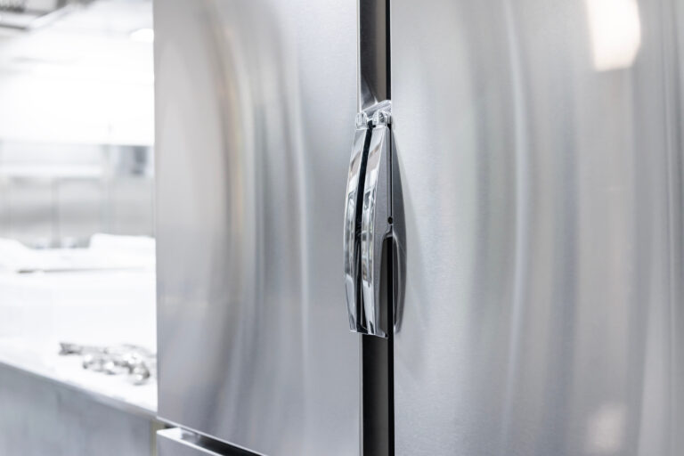 refrigeration farmington hills The door of a large commercial refrigerator in the kitchen, which is currently closed