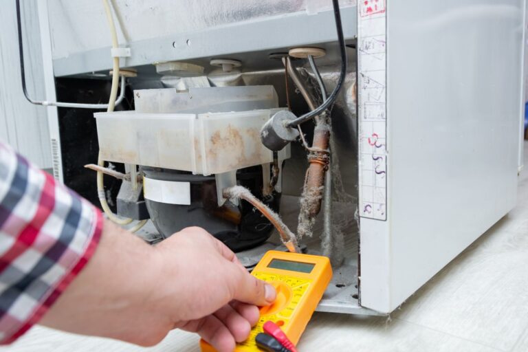 refrigeration hartland hand using tool to measure cooling