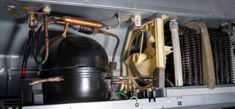 refrigeration troy fridge inside motor and wires